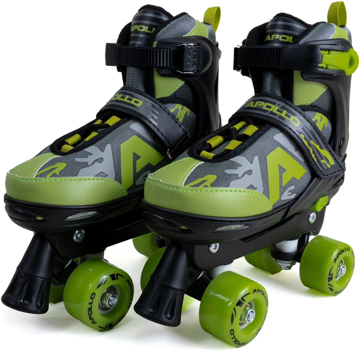 Apollo Champion Verstelbare Quad Skate – verstelbare rolschaatsen voor kinderen, comfortabele, in maat verstelbare LED-rolschaatsen, voor meisjes en jongens, maten 31 – 42