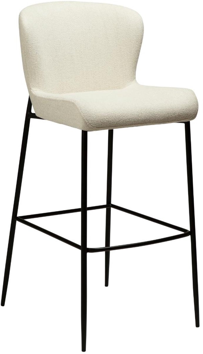 Glam Dan-Form barstoel bouclé beige.