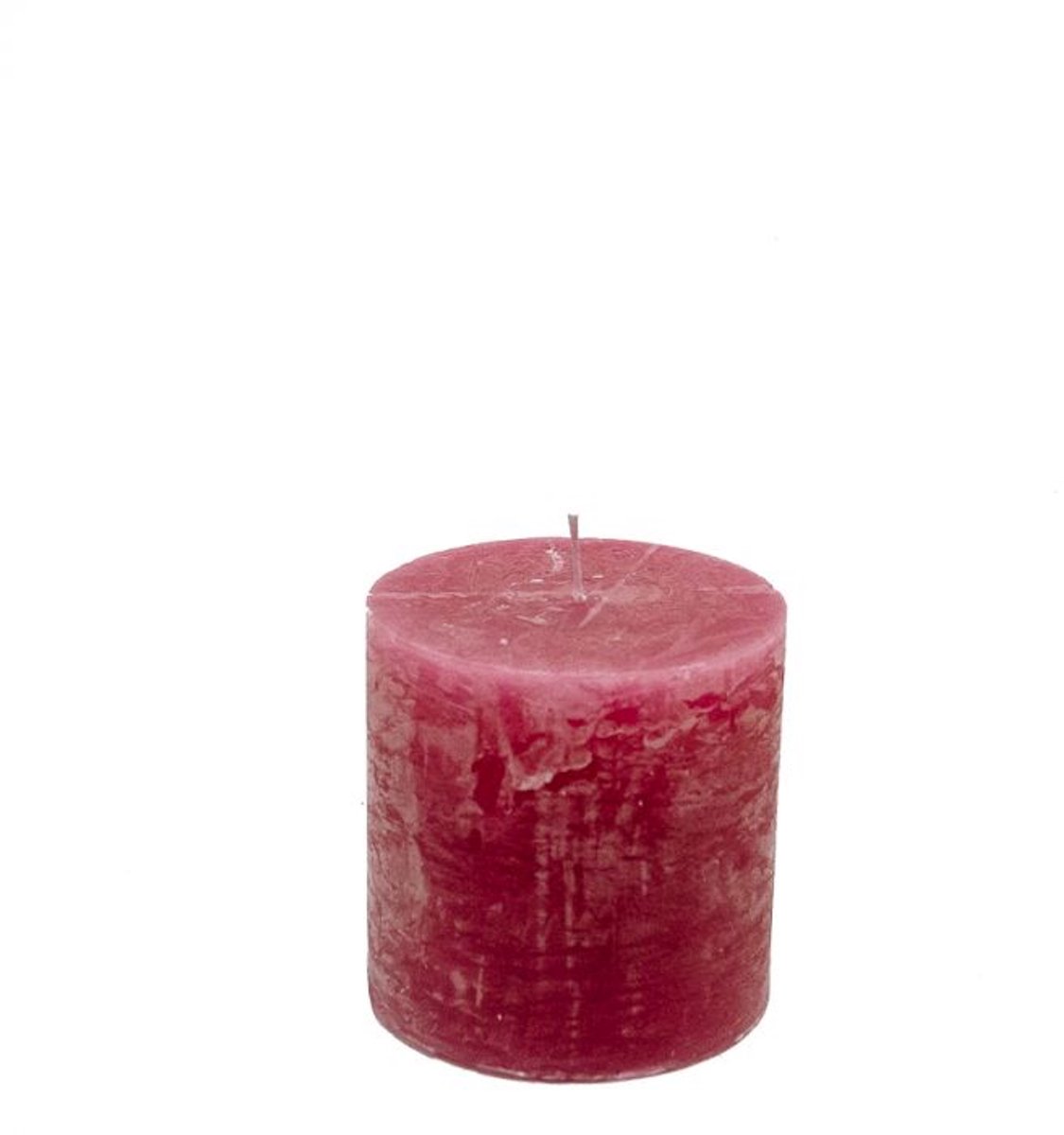 Branded By luxe gekleurde stompkaars 10 x 10 cm in de kleur Fuchsia roze met wel 110 branduren!