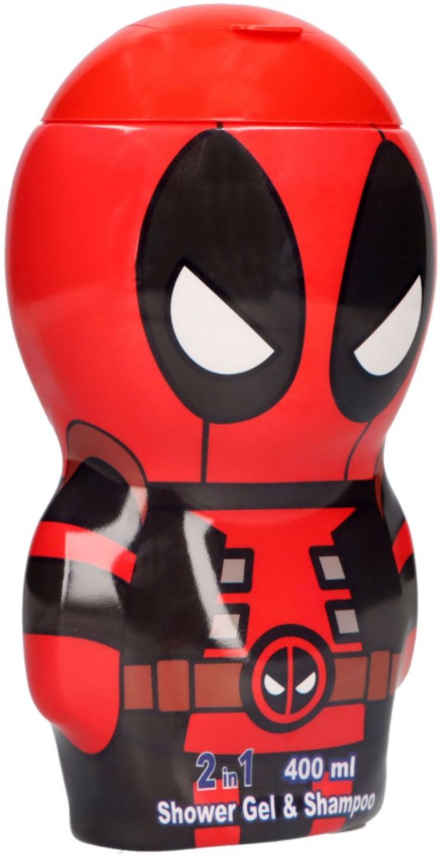 AIR-VAL Deadpool 2d douchegel & shampoo 400 ml - Marvel van Merkloos — afbeelding 3