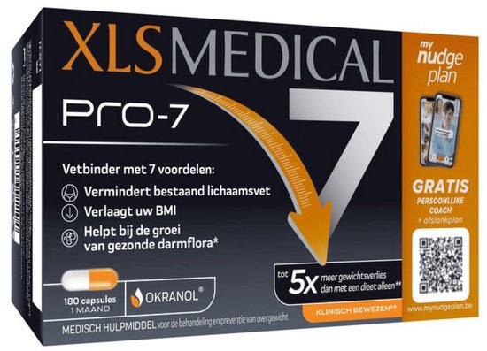 XLS Medical Pro-7 180 capsules - gewichtsverlies