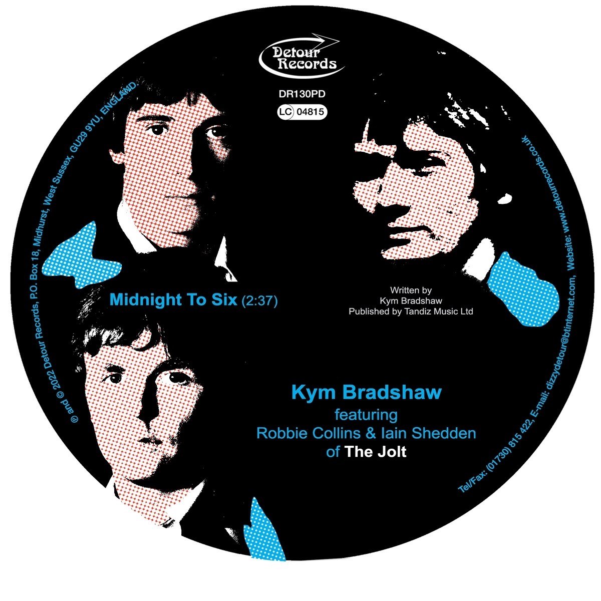 The Jolt Feat. Kym Bradhaw - Midnight To Six (7" Single) (Picture Disc)