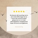 Vier sterren en een recensie: 'De kleuren zijn prachtig, het is een echte blikvanger aan je muur!'.