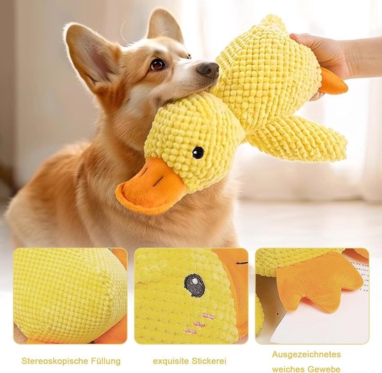CalmiDuck - Antistress eend die je hond rust en plezier geeft / per 2 – Maison Pets