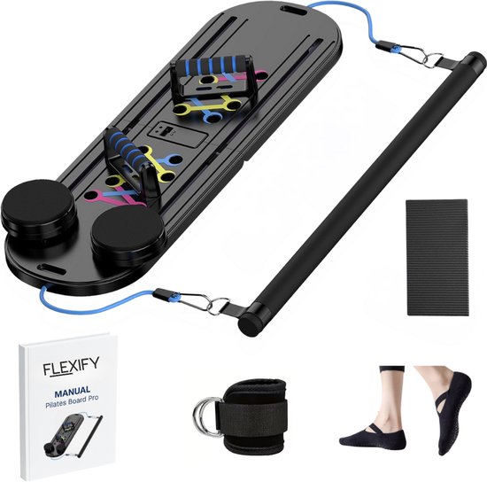 Flexify® Pilates Board Luxe 2026 met Sokken en Mat - Flexify® - €89,99