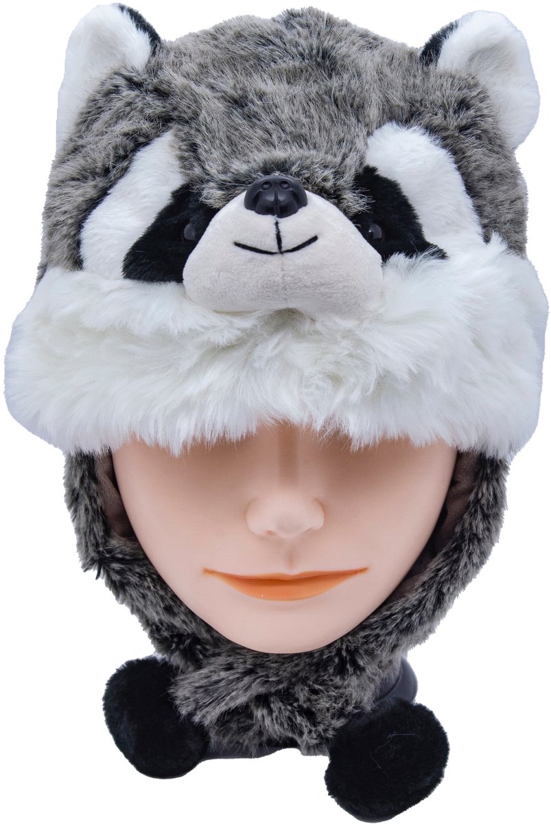 Cute since 1999 - Hoed voor kinderen - Knuffel hoed met Sjaal - Wasbeer