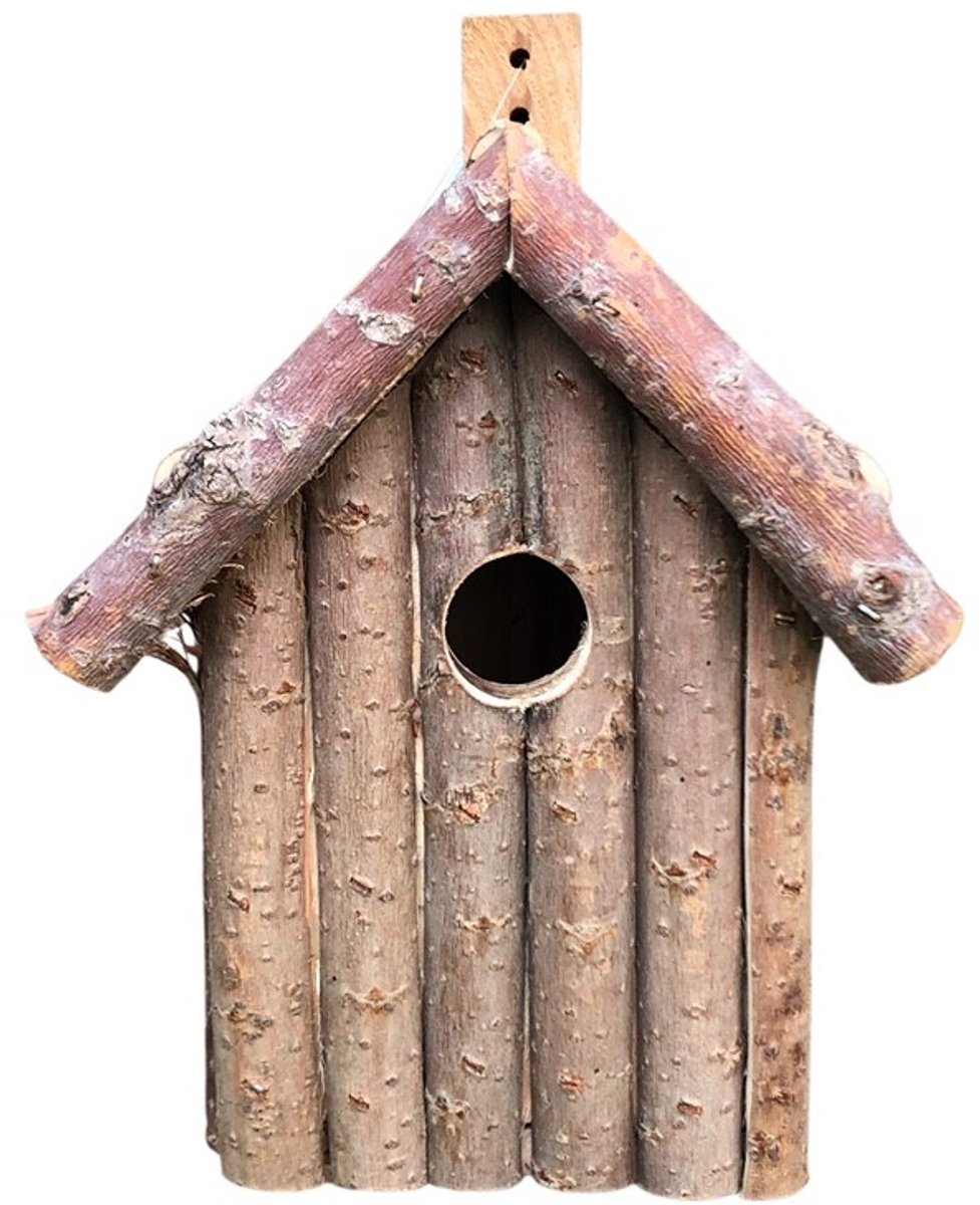 Dutchlander Nestkastje – Dennenhout met Takken & Twijgen – 19x19x28 cm