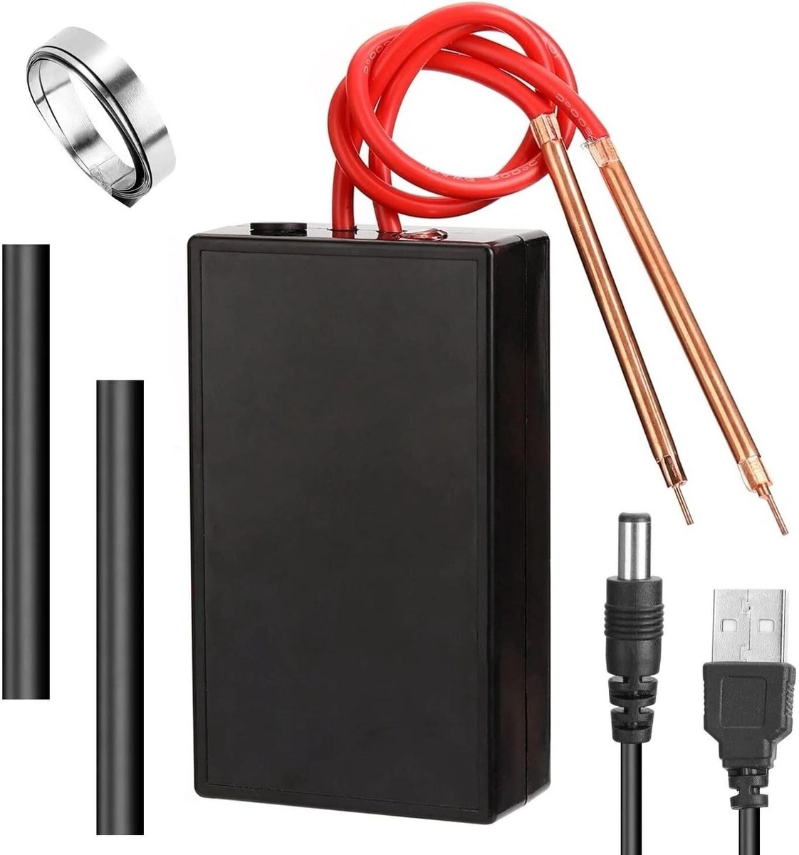 Allecto plus - Draagbare mini puntlasmachine voor 18650 batterij DIY set