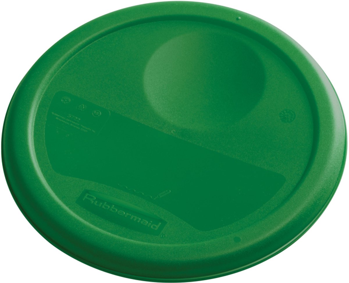 Rubbermaid Deksel voor ronde container 3,8 liter Fruit/Salades - Kunststof - Groen - HACCP