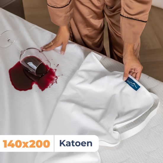 Best Life Waterdichte Matrasbeschermer 140x200 - Molton - Matrashoes