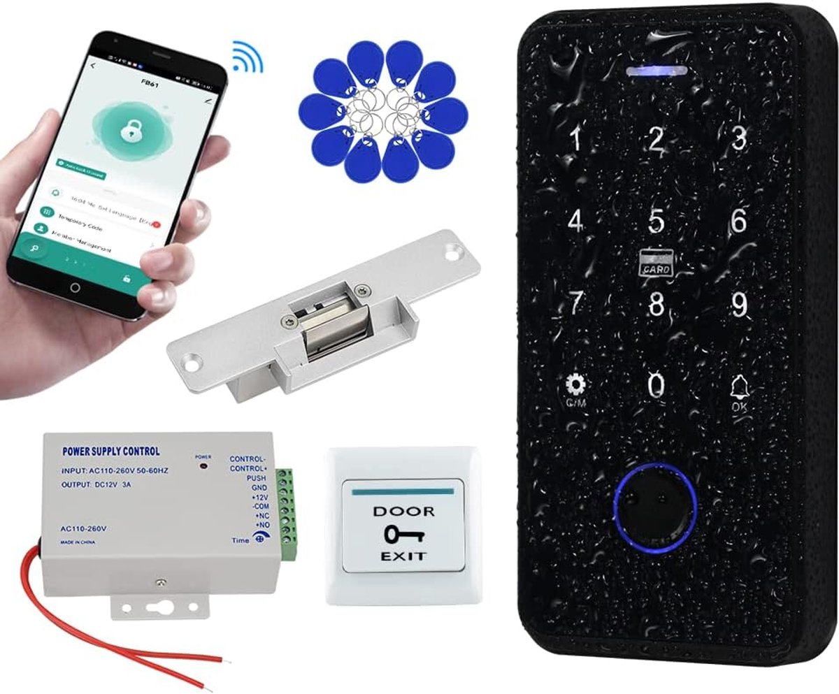 Waterdicht Toegangscontrolesysteem met Vingerafdruk en RFID, Ideaal voor Buiten Gebruik