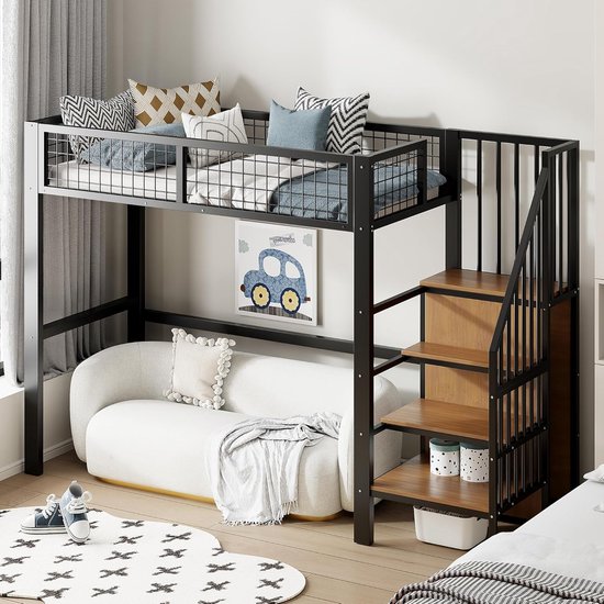 Merax Hoogslaper 90 x 200 cm - met Bureau - Meerdere