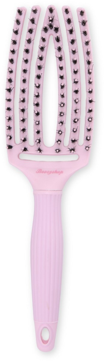 Boozyshop ® Fingerhair Brush - Anti klit haarborstel - Ontwart pijnloos - Voor glanzend en gezond haar - Handvormig Design