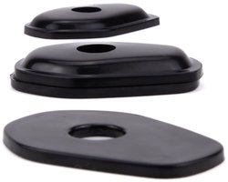 Aharon MotoLumino - LED knipperlicht montage / adapter plaatjes - geschikt voor diverse Suzuki en Kawasaki motoren - past in de originele richtingaanwijzer locatie