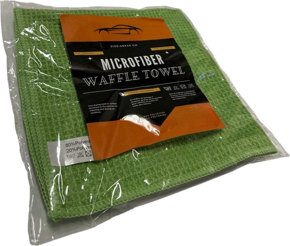 Microvezel Droogdoek – 40x40 cm – Voor Auto, Badkamer & Ramen – Krasvrij & Super Absorberend