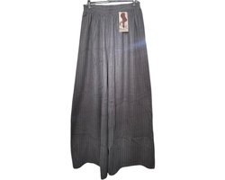 Gevoerde Wijde Damesbroek – Hoge Taille – Grote Maten 46-52 - Grijs