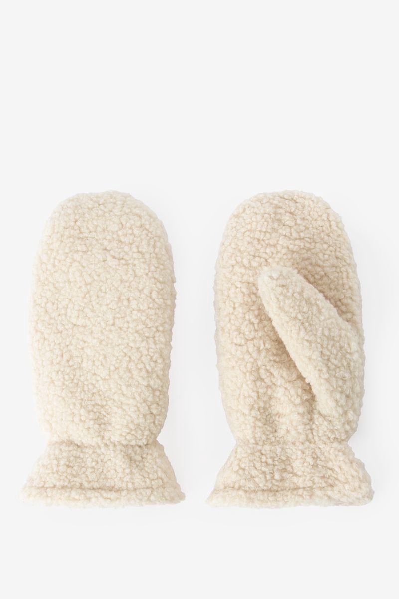 Sissy-Boy - Beige teddy wanten - M/L