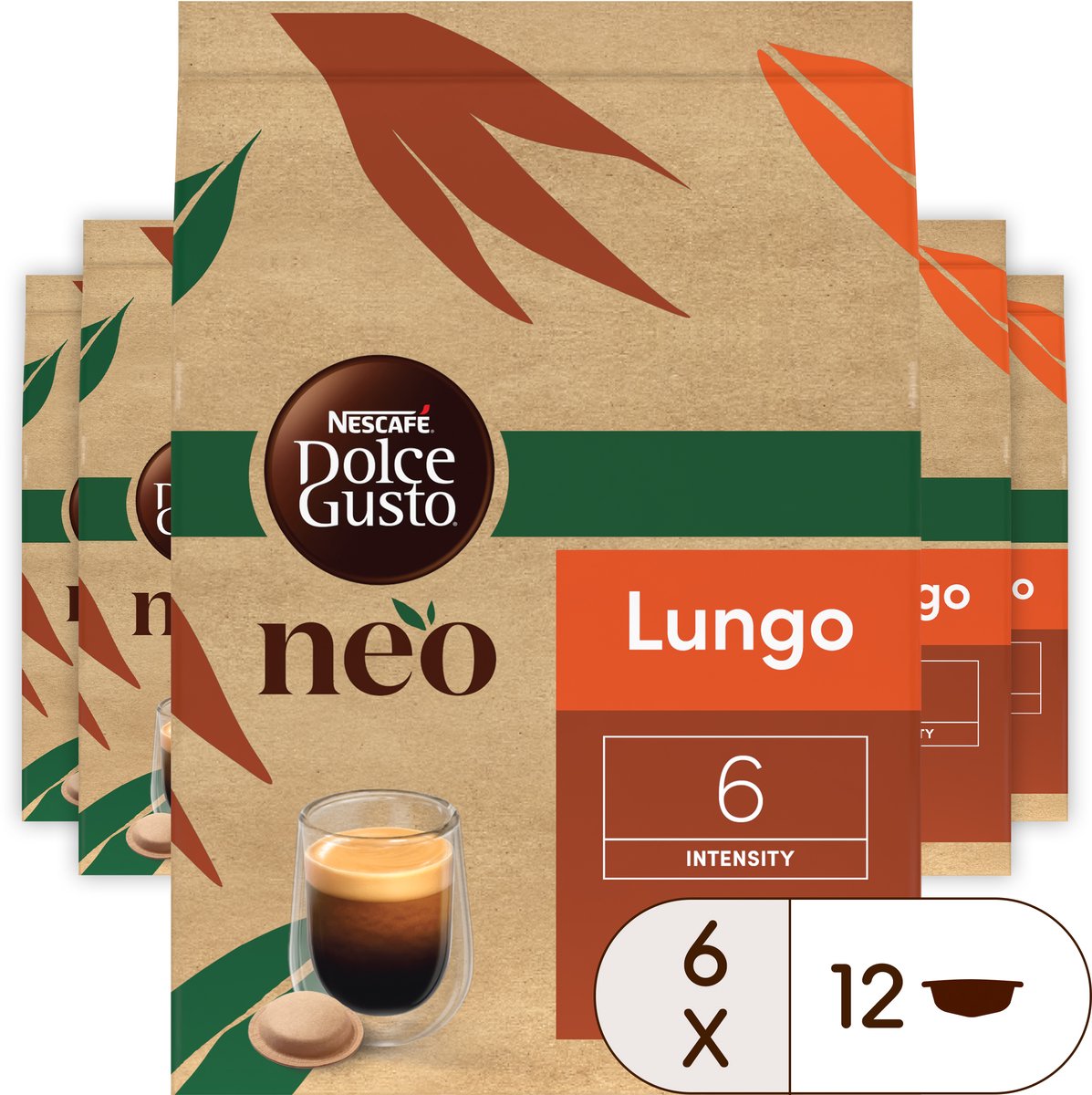 NESCAFÉ Dolce Gusto NEO koffiepads Lungo - 6x12 pads voor 12 koppen koffie thumbnail 5