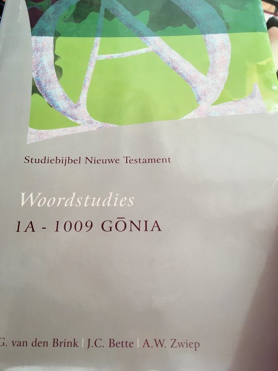 11 Woordstudie 1 Bijbel Studiebijbel