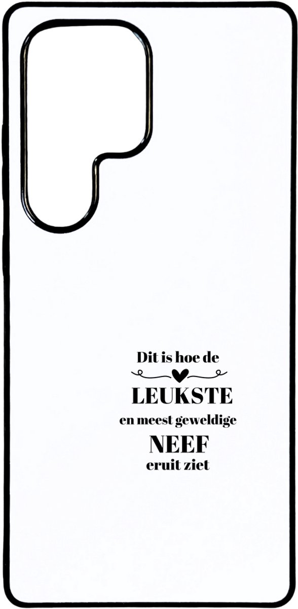 Hacebo® - dit is hoe de leukste en meest geweldige neef eruit ziet telefoonhoesje - meest leukste neef - telefoonhoesjes - verjaardag - cadeautje voor neef - neef artikelen - kado - hoesje geschikt voor Samsung Galaxy S25 Ultra