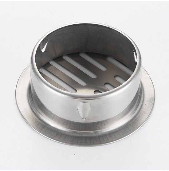 Foto: Vloerafvoer afvoerdeksel afvoerplug douchegoot doucheafvoeren afvoerzeef rond 97 mm platte mond 12 5 4 5 cm rvs zilver voor buiten badkamer keuken