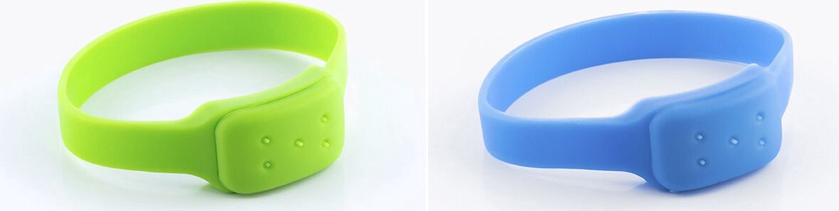 Doodadeals® Muggenbandjes - Kinderen - Volwassenen - Anti Muggen Armband - Citronella - Multicolor - Set van 2