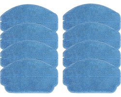 8 stuks Stofzuiger dweilpads - 18*11CM - Geschikt voor MAMNV ZCWA BR150 - BR151 - voor robotstofzuiger met dweilfunctie - robotstofzuiger accessoires - Wasbaar & herbruikbaar - Blauw