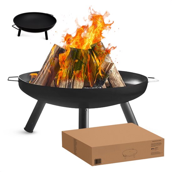 Vuurschaal XXL – Tuinhaard – Hittebestendig – Draagbare Vuurkorf voor Terras & Tuin – Ø58 cm