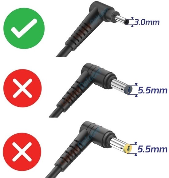 Adaptateur pour ordinateur portable pour Acer Aspire 45W 19V 2.37A 3.0x1.0mm