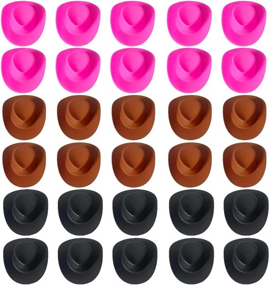 50 Pcs Mini-Cowboyhut Kleine Cowboyhüte Zum Basteln Cowboy
