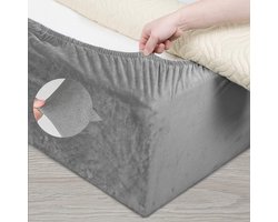 Stofbedekking, Stofbestendig En Krasbestendig, Huidvriendelijke Textuur, High-end En Comfortabel, Gemakkelijk Te Renoveren Oude Bedden, Vervangbare Bedrokken, Eenvoudig Te Gebruiken, Beddoos Grootte Is 200cm Lang * 180m Breed, Tot 29cm, Lichtgrijs