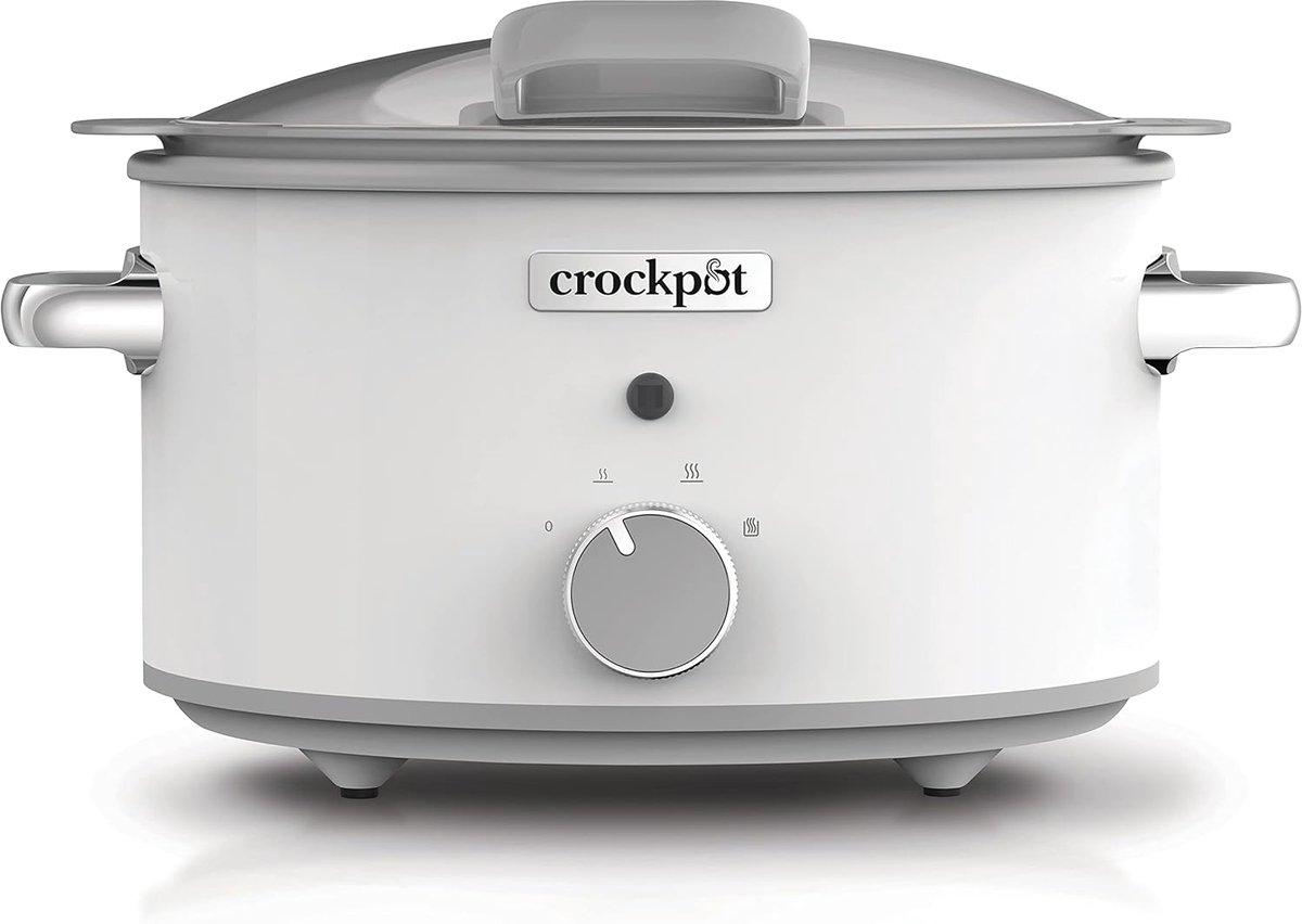 Slow Cooker Sauté Beschermer met Scharnierdeksel - 4,5 L Warmhoudfunctie