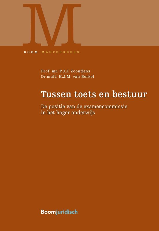 Boom Masterreeks - Tussen toets en bestuur - cover