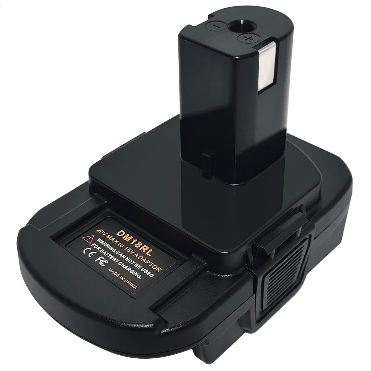 DM18RL Accu-batterij adapterset-adapter voor Ryobi 18V lithium-ion accu-elektrisch gereedschap-kan worden gebruikt met Dewalt 18V 20V of Milwaukee 18V Li-ion accu's om te converteren naar 18V-voeding