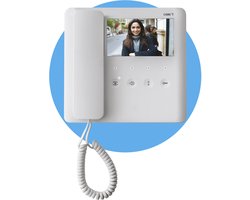CAME AGT V - Video-intercom met hoorn - 5” LCD scherm - soft touch toetsen - programmeerbare AUX-toets - Voor systemen X1 - Wit - Parlofoon