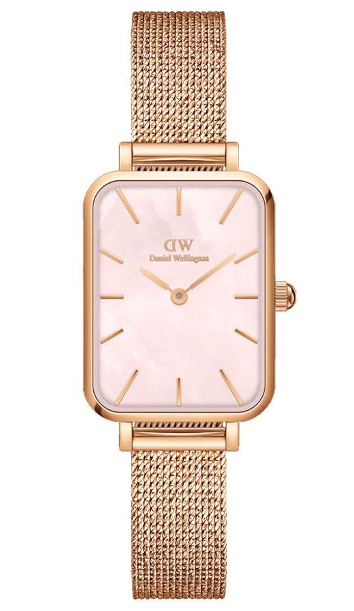 Daniel Wellington Quadro Pressed Melrose DW00100510 - Dameshorloge 20x26mm