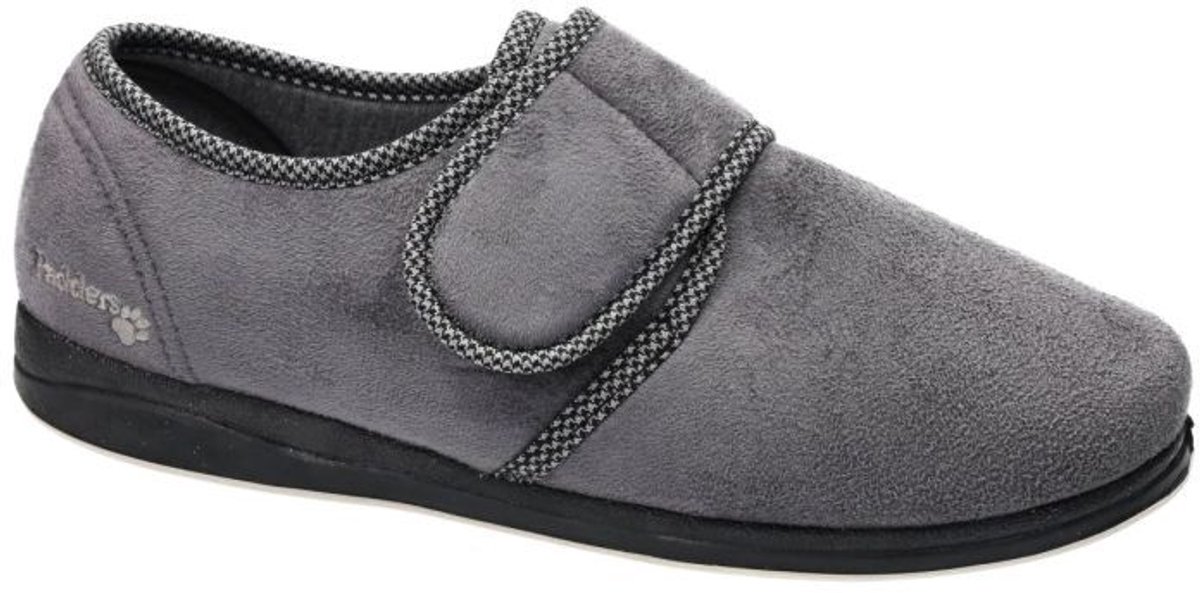 Padders -Heren - grijs - pantoffels & slippers - maat 47