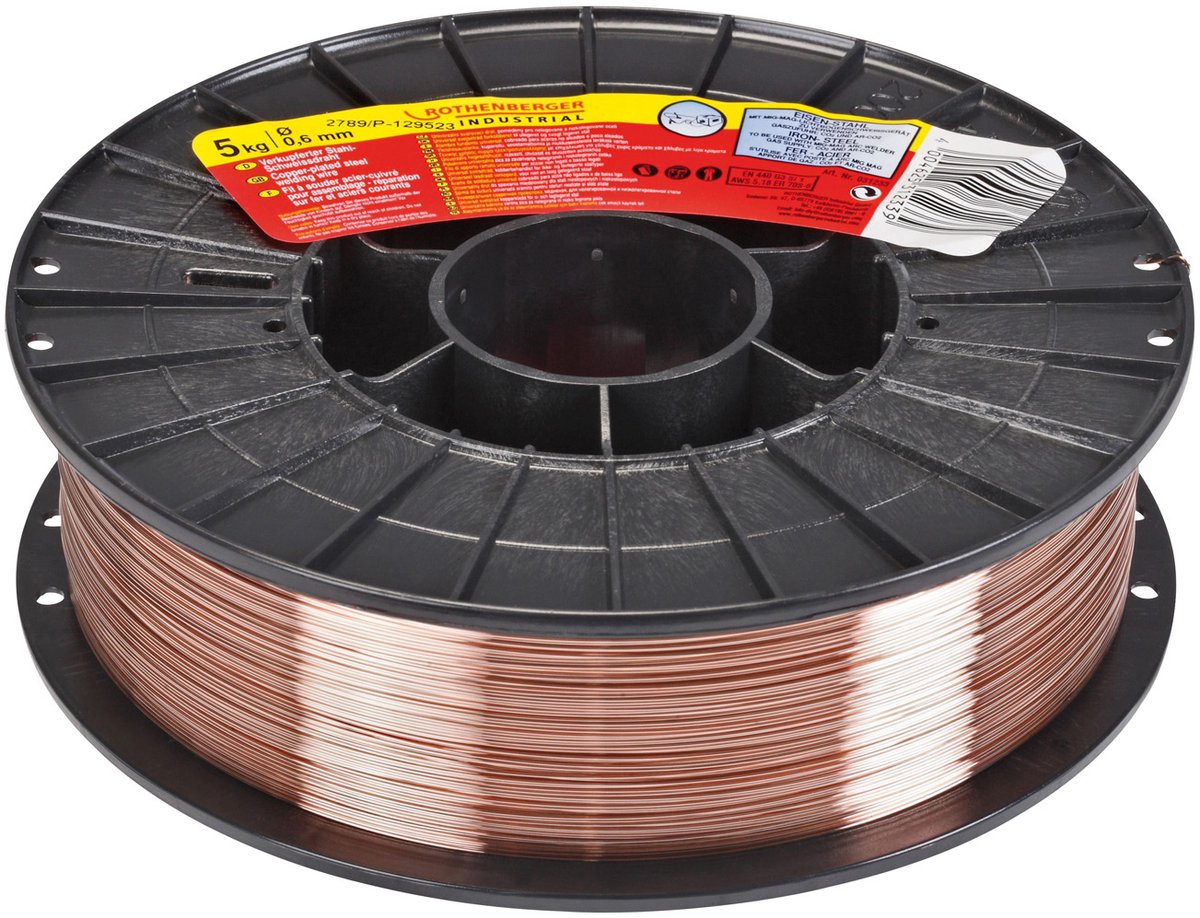 ROTHENBERGER Industriële gasdichte lasdraad 0,6 mm / 5 kg - 31233