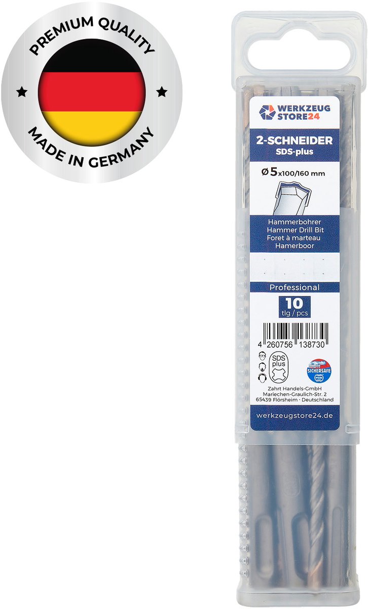 WS24 10x SDS-Plus klopboor PRO Ø 5 x 160 / 100 mm - WS24-100419