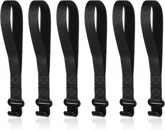 Foto: Allecto plus 6 stuks autodeurframe tie down haken voor dakbagage veilig vastzetten van bagage op autodak geschikt voor de meeste auto s