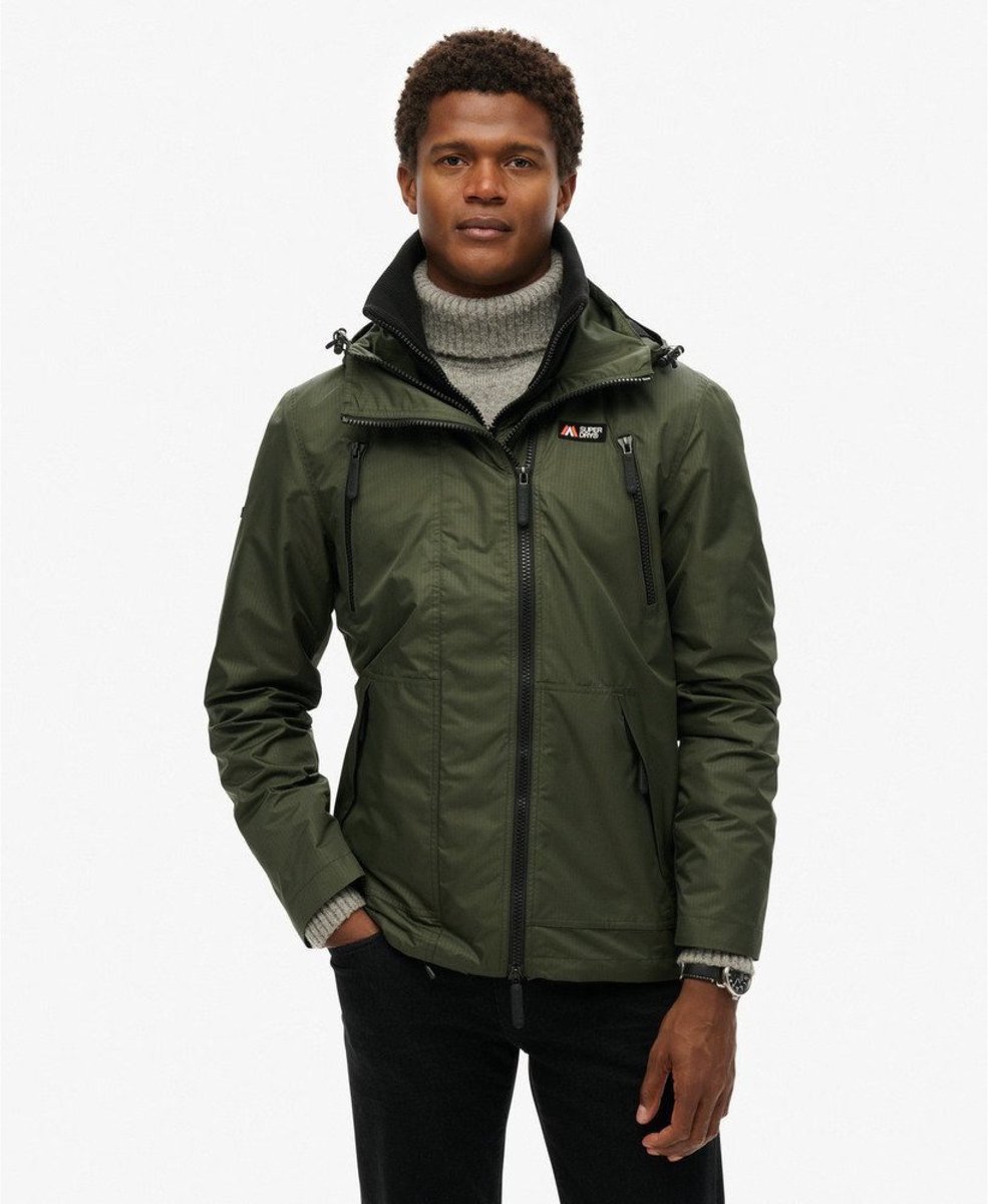 Superdry Hooded Mountain Windbreaker Jas Heren Groen