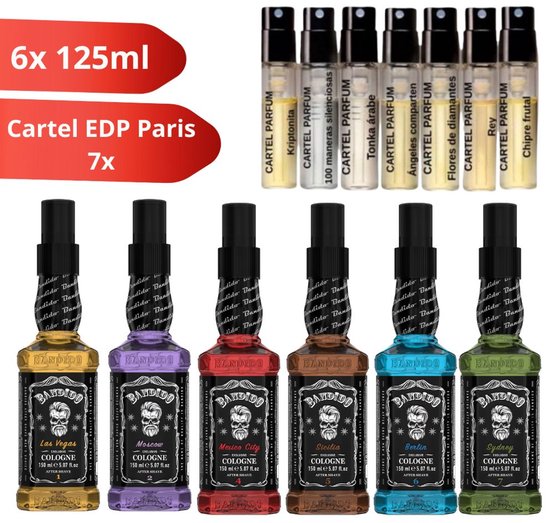 Bandido 6x Cologne 150ml & 7x Cartel Paris EDP 2ml