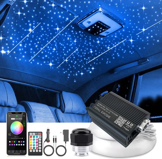Kit Fibre Optique LED 16W RGBW - Ciel Étoilé Romantique avec