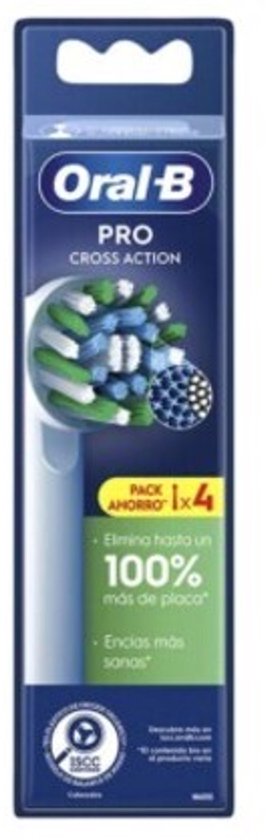 Oral-B Cross Action Pro - Opzetborstels - 4 Stuks