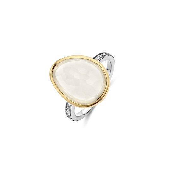Ring femme TI SENTO - Argent 925 - Nacre - Taille 16,50 mm / taille 52 - 12386MW