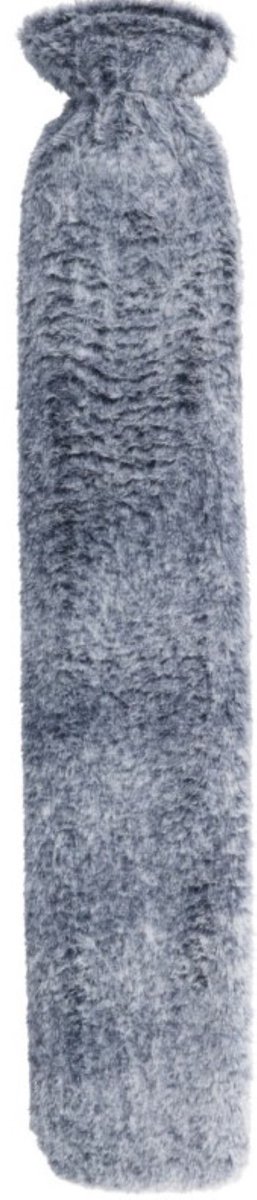 Home & Styling Warmwaterkruik Lang Pluche - 72x12cm - Blauw
