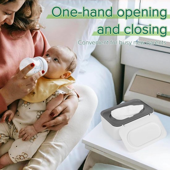 Doekjeshouder - Wipe Box Doekjesverdeler - Billendoekjes Houder - Tissue Box - Billendoekjesdoos - Geschikt voor Natte Doekjes, Vochtig Toiletpapier - Stofdichte Tissue Box Houder - Dispenser voor Vochtige Doekjes - Opbergdoos voor Babydoekjes — afbeelding 3
