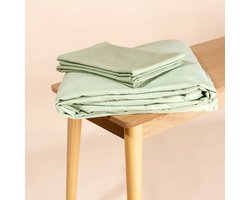 Novaline katoenen beschermhoes - Groen - 1x kussenslopen - Weighted blanket - Verzwaringsdeken - Dekbed - Kinderen - 1 persoons - Wasbaar - Ventilerend - 90 x 120cm