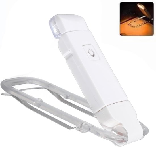 iFalarila Boekenlamp, Oplaadbare Leeslamp voor Bedtijd Lezen met 3 Kleuren & 10 Helderheid Dimbaar, Flexibele Zwanenhals Kleine Clip op Leeslamp voor Kinderen
