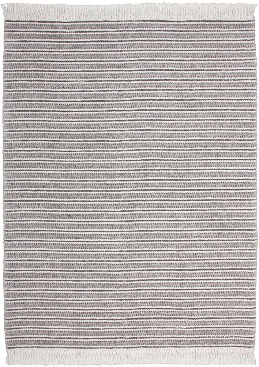Floraya - Vloerkleed Nature - Beige/Grijs - 200x290 cm - 14mm dik - Laagpolig - New Zeeland wol - Super zacht